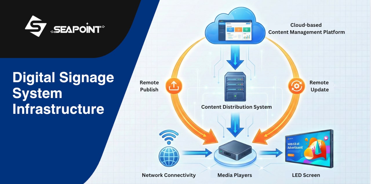 Digital menu board solution for Hong Kong restaurant — Sea Point Digital Signage Solution